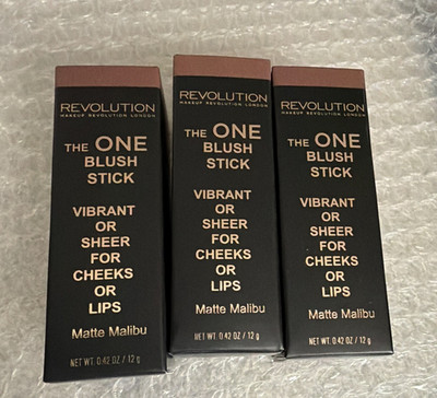 Revolution The One Blush Stick Single Matte Malibu Matte Sheer 0.42 oz / 12 g