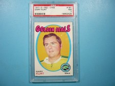 1971 1971/72 O-PEE-CHEE NHL HOCKEY CARD #181 GARY KURT ROOKIE RC PSA 7 NM OPC. rookie card picture