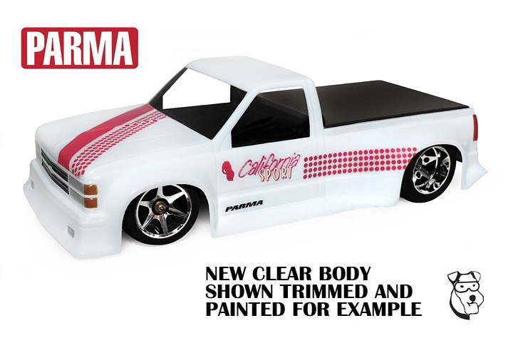 1/10 SEGA デイトナUSA風 ボディ PARMA ドリラジ ツーリング 10318 1/10 PARMA CHEVY CALIFORNIA SPORT TRUCK - CLEAR Classic RC