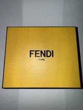 Empty Fendi Yellow Box 5” x 4” x 1”