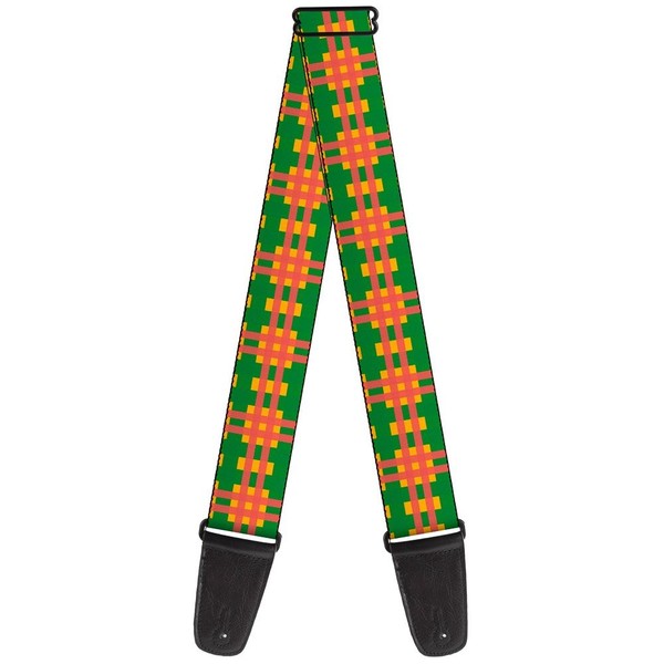 Guitar Strap - Plaid Gold/Green/Pink (Us Import) ACC NEU-image