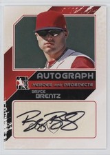 2011 ITG Heroes and Prospects Close Up Silver /190 Bryce Brentz #A-BBR2 Auto 4l3