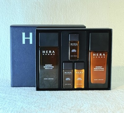 HERA Homme Energy Rebooting 5 Piece Skincare Gift Set   Exp 2028   New Boxed