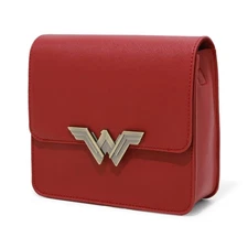 DC Comics Wonder Woman Metal Logo Crossbody Bag Purse