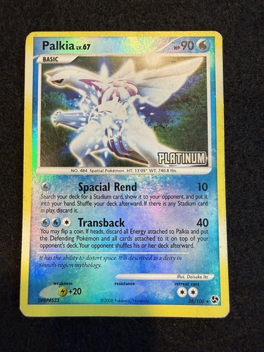 Pokemon Palkia Reverse Holo Stamped 26/106 Great Encounters in HP+/MP- condition