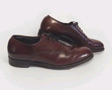 Vintage Hanover Masterflex Oxford 8.5 D/B All Leather USA Cap Toe DressBurgundy