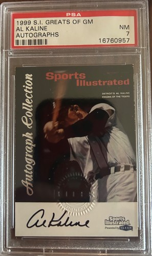 Al Kaline 1999 Sports Illustrated Greats of the Game Autographs card