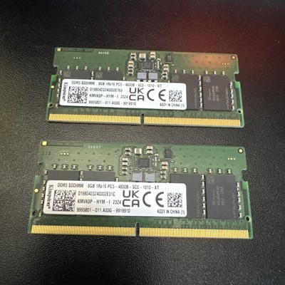 Kingston 16GB KIT (2x8GB) DDR5 PC5-4800B Laptop Memory Ram SODIMM