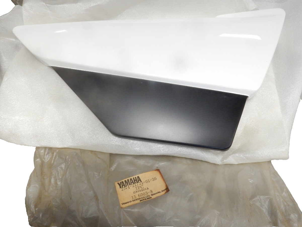 NOS Yamaha Clean White Right Side Cover 1980-1981 MX175 2N4-21721