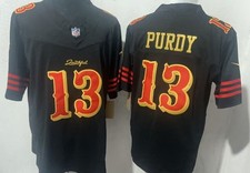 Brock Purdy 13 NFL Mens Black Jersey L, XL, AND 2XL  Read 