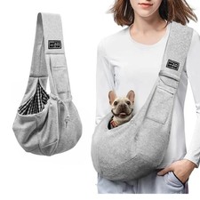 Puppy Carrier Shoulder Bag Pets Sling Carrier Dog Cat Pouch Outdoor Travel Tote.