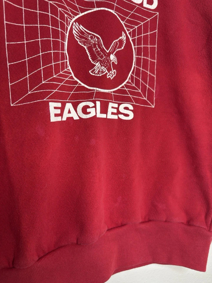 Sudadera Vintage Chalk Line Reglan Lakewood Eagles Cuello Redondo Talla L Niños Foto 4 de 4