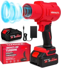 Cordless Leaf Blower - 800000RPM Electric Blower with 4.0Ah Battery Powered - Li