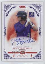 2022 Onyx Vintage Auto Blue Ink Peyton Stovall #VAPS Auto 0jk5