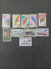 lot 10 timbres Mongolie 