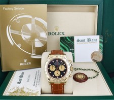 Cinturino Rolex oro 18kt DAYTONA pelle nero quadrante Paul Newman 116518 SANT BLANC