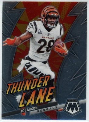 Joe Mixon 2023 Panini Mosaic #TL-JM Cincinnati Bengals Thunder Lane