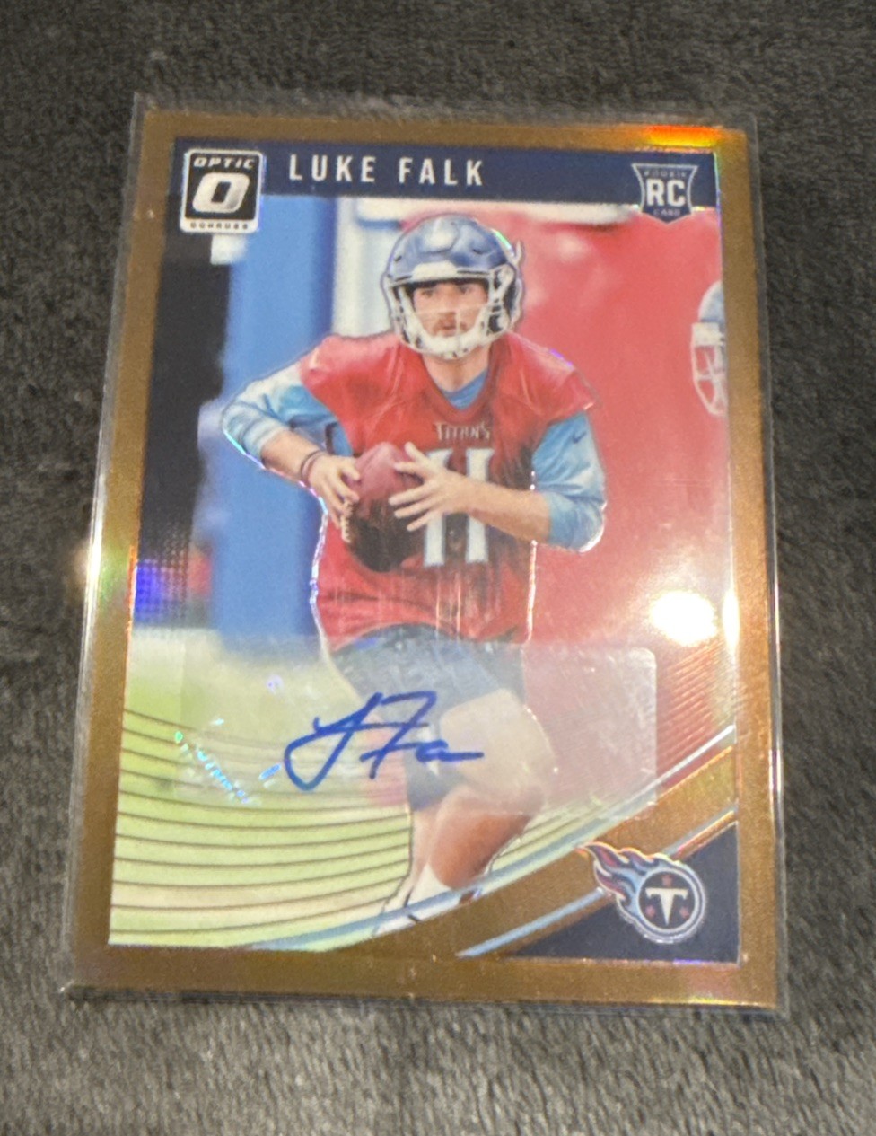Luke Falk Panini Donruss Optic #132 Autograph