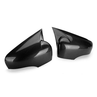 For Renault Captur 2013-2019 Pair Carbon Fiber Style Wing Side Mirror Cap Covers