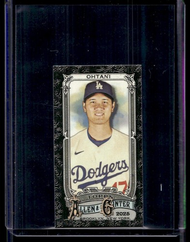 2025 Topps Allen & Ginter Black Mini Shohei Ohtani Los Angeles Dodgers #132