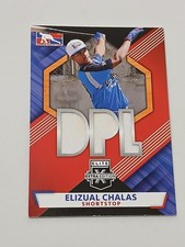 Elizual Chalas Chicago Cubs 2021 Panini Elite Jersey Relic Rookie Card #DPLM-EL