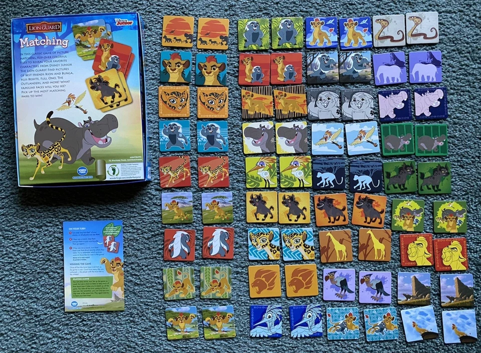 Disney Lion Guard Matching Game by Wonder Forge - 2016 Ed - Complete - EUC - Image 2 of 4