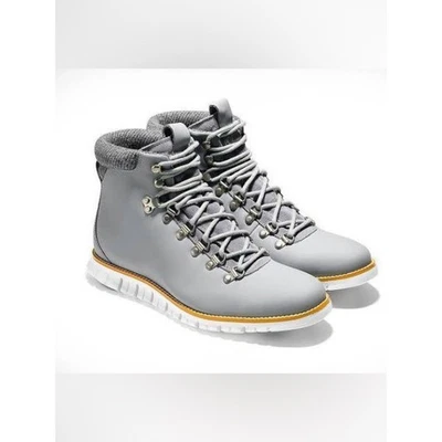 NUEVAS Botas de Senderista Cole Haan Hombres Zerogrand Impermeables C27841 Gris/Naranja/Marfil 10M - Imagen 1 de 4
