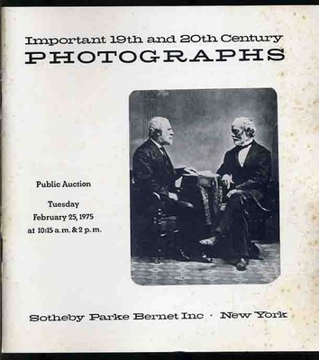 Important 19th and 20th Century Photographs Exhibition / 1st Edition 1975