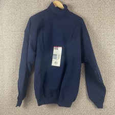 Vintage 90s Tultex Sweatshirt Large Athletic Weight Turtleneck USA Deadstock 374