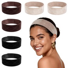 6 Pcs Wig Grip Band For Women, Adjustable Velvet Non Slip Wig Band, No Glue Secu