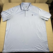 Polo Ralph Lauren Polo Shirt Mens XL Light Blue Performance Classic Fit Golf