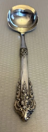 Wallace Grande Baroque Soup Ladle Sterling Silver Handle Spoon Server 8.25"