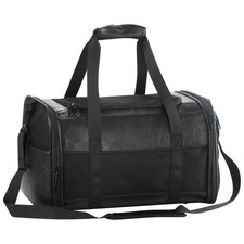 Fashion Leather Dog Carrier, Airline Approved Cat Carrier Soft Sided Pet Bag ...