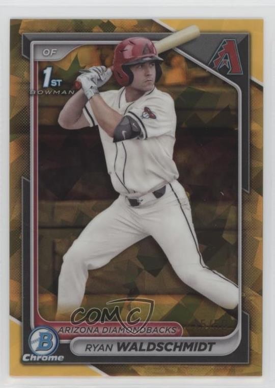 2024 Bowman Chrome Draft Sapphire Edition Gold /50 Ryan Waldschmidt #BDC-18