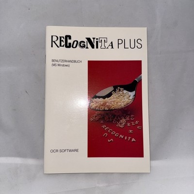Recognita Plus Benutzerhandbuch MS Windows OCR Software Deutsch