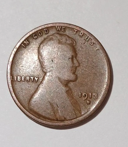 1913 d lincoln cent As Shown