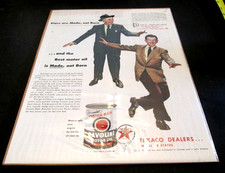 VTG Texaco Print Ad 10"x13" Havoline Motor Oil Jimmy Durante Donald O'Connor