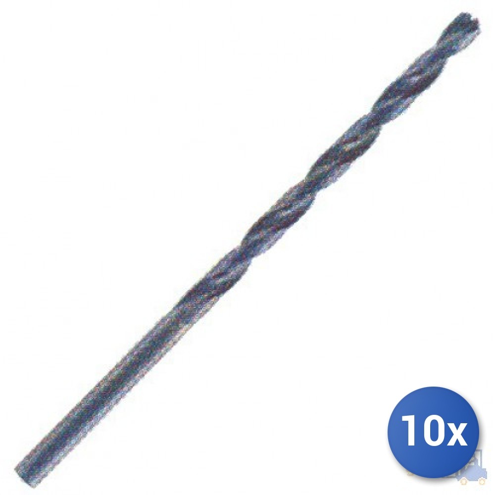 10x Punta Alpen Per Metallo Hss Din 338 Serie Lunga Mm 6,5 X 148