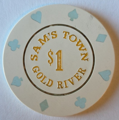 $1 Sam's Town Gold River Casino Laughlin Nevada Casino Chip
