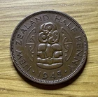 1945 George VI Half Penny — photo from another recent sale
