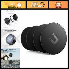 4 Pack Waterproof Ultra Magnetic AirTag Holders  Shatterproof, Minimalist Desig