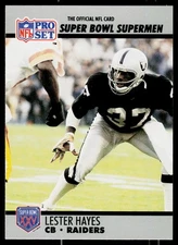 Lester Hayes, 1990-91 Pro Set Super Bowl XXV Silver, #103, Los Angeles Raiders,