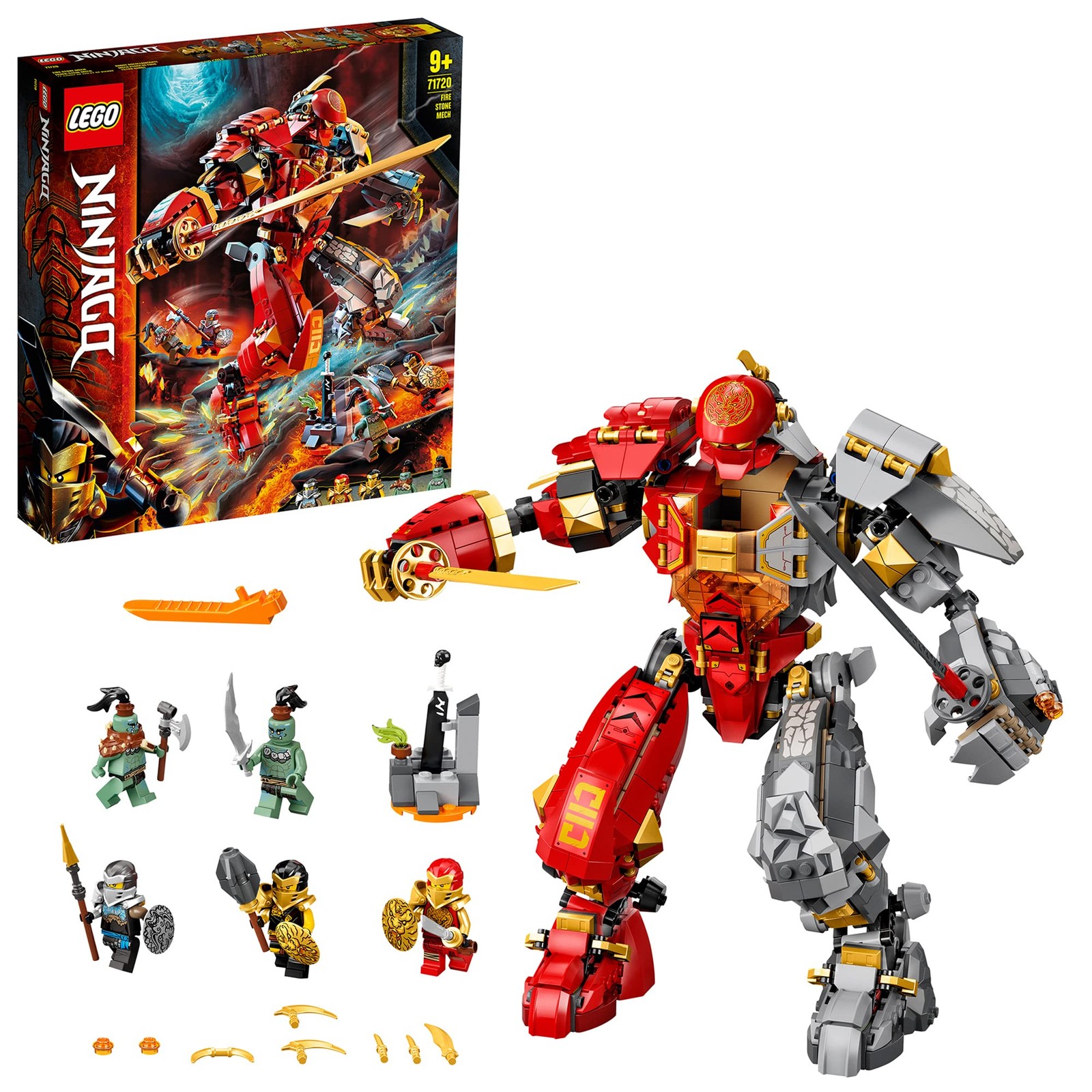 LEGO Ninjago Fire Stone Giant Mech Building Set 71720