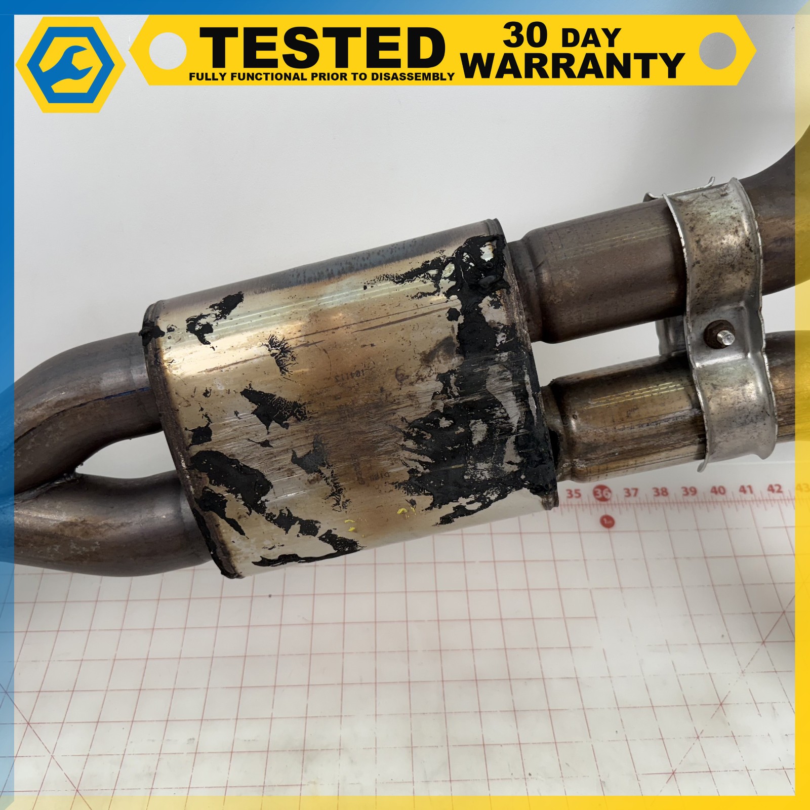 14-17 MASERATI GHIBLI 3.0L F160 engine EXHAUST SYSTEM RESONATOR PIPE OEM