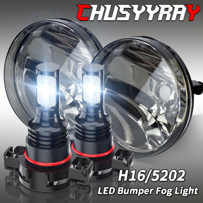 Front Bumper Fog Lights Lamps For 2007 2008-2014 GMC Sierra 1500 2500 HD 3500 HD