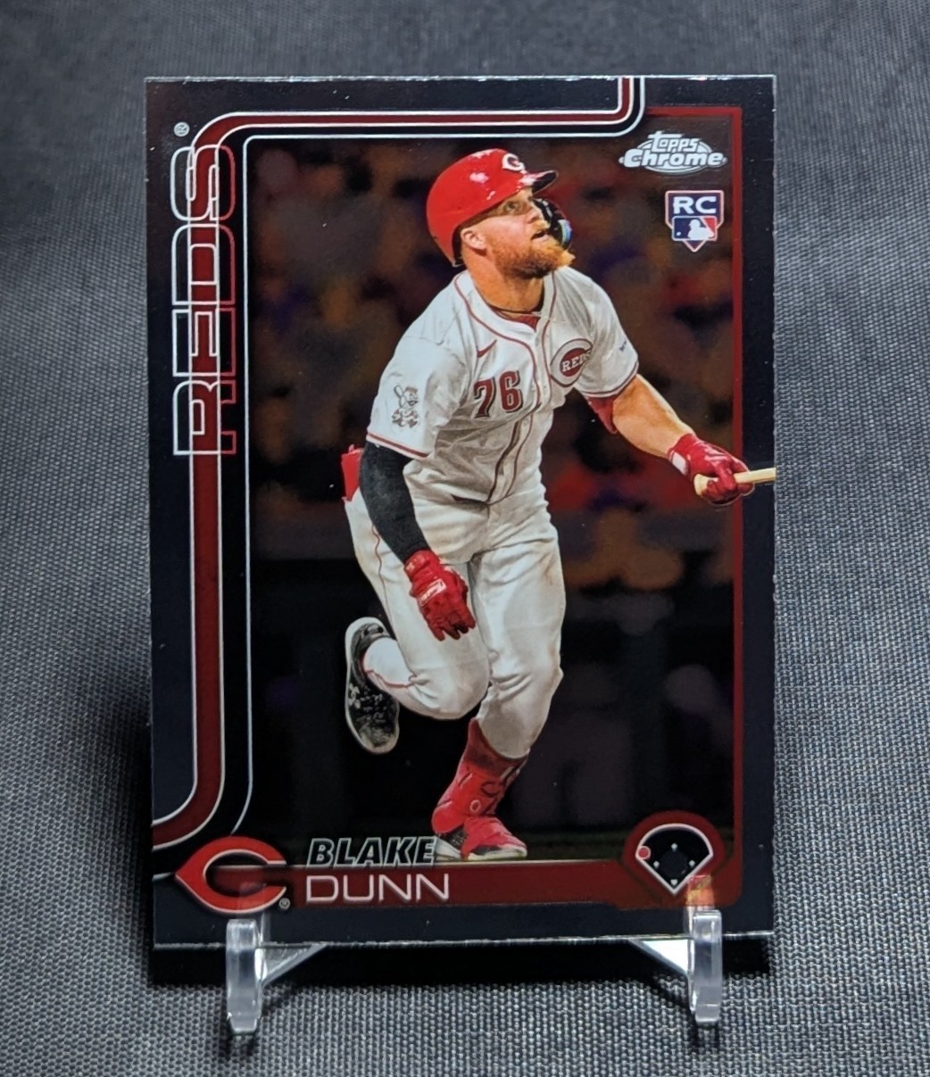Blake Dunn Rookie RC 2025 Topps Chrome Baseball Card #161 Cincinnati Reds