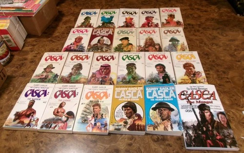 Complete Set of Casca the Eternal Mercenary Books 1-22 Barry Sadler Lot