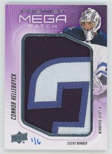 2024-25 Upper Deck Premier Mega Patch Sleeve Number Connor Hellebuyck 1/6 PMP-CH