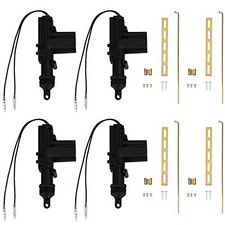 4 X Black Car Plastic Universal Heavy Duty Power Door Lock Actuator 2 Wire 12V