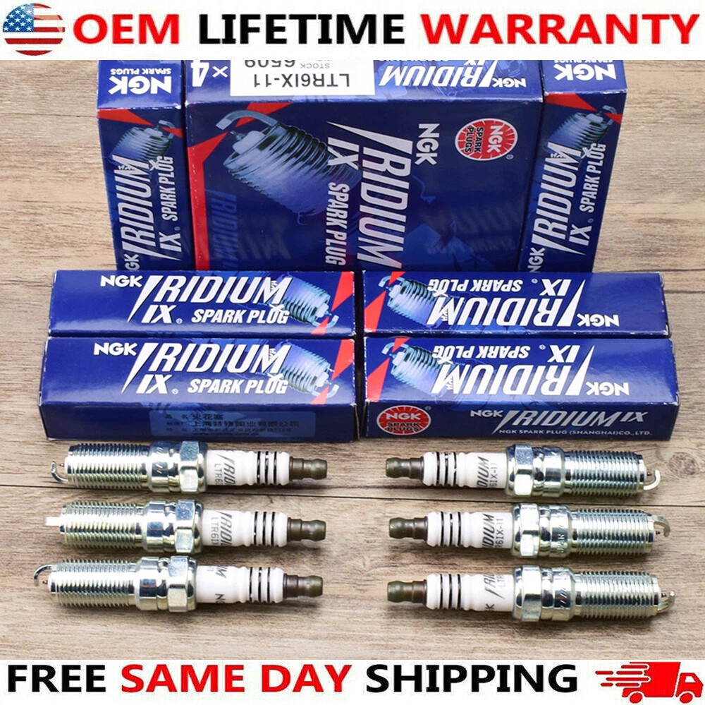 Genuine OEM Iridium IX Spark Plugs NGK #6509 LTR6IX-11 For 2011-15 Ford 5.0L 6P